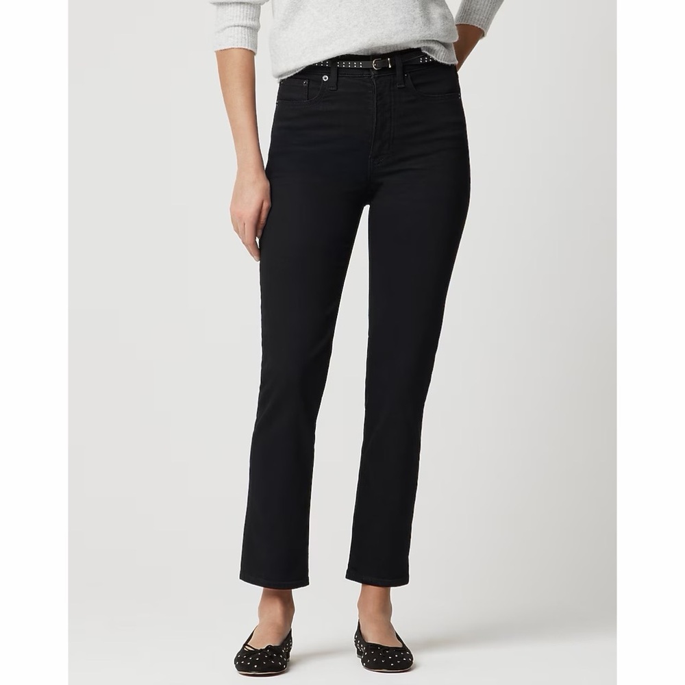 NWT! J Crew Factory - High-rise Stovepipe Signature Stretch Black Jean - Size 24